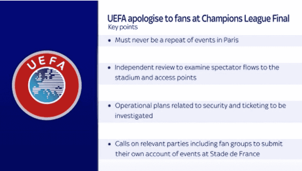 欧足联为破坏利物浦和皇家马德里之间欧冠决赛的事件道歉(图2)